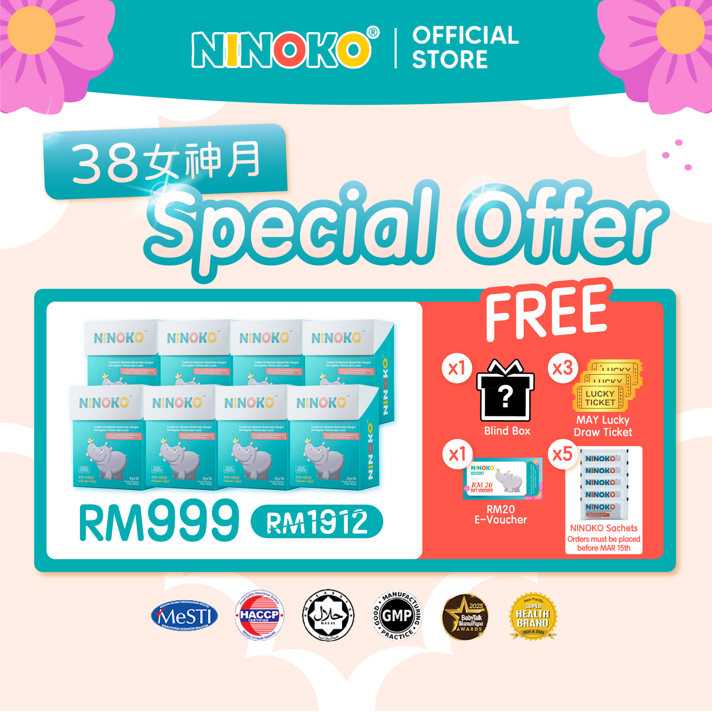 🌺 NINOKO 3.8 Women's Day Promo 🌺